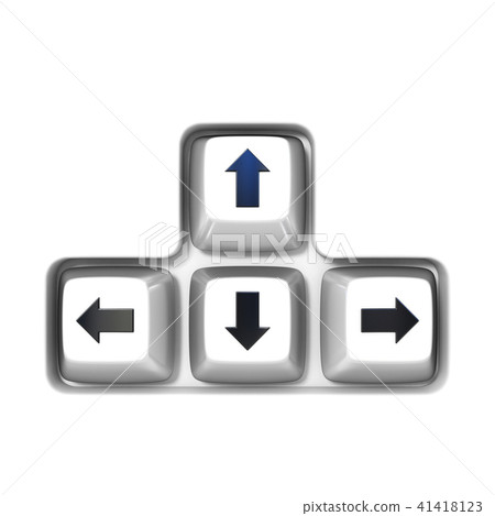 Keyboard arrow cursor keys buttons 3D 41418123