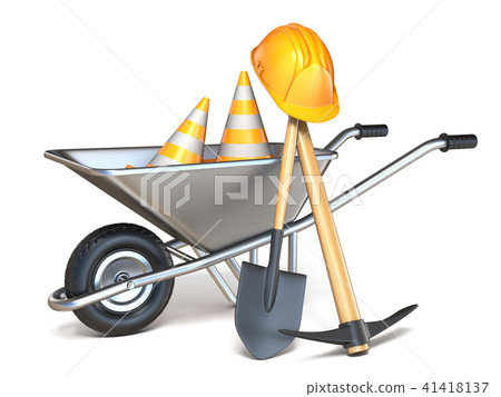 Shovel on sale and wheelbarrow