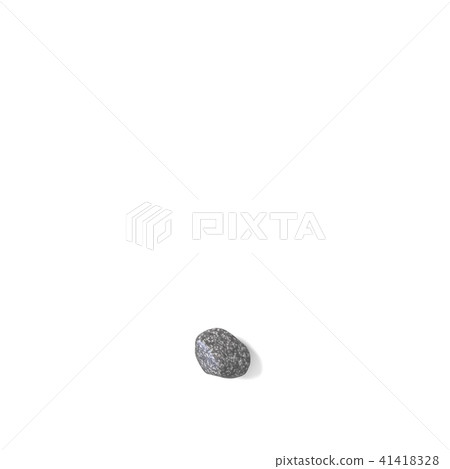 Period punctuation mark made of rocks 3D Period punctuation mark made of rocks 3D 41418328