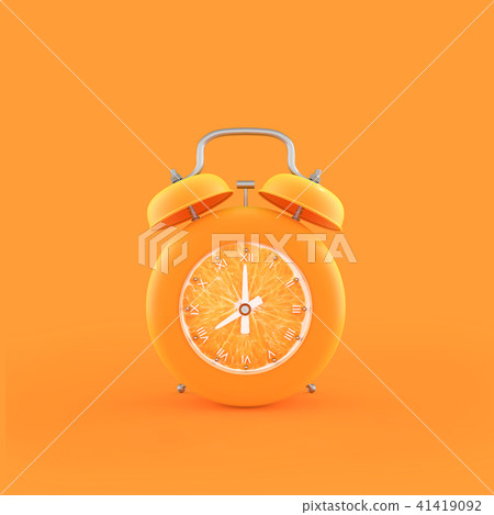 Orange alarm clock Orange alarm clock 41419092