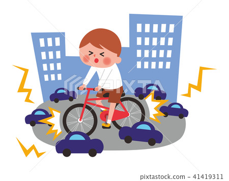 Bicycle accident child Bicycle accident child 41419311