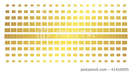Open Book Gold Halftone Matrix Open Book Gold Halftone Matrix 41420005