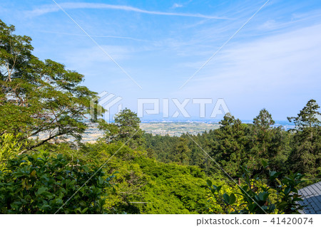 Taiheiyama寺廟視圖關東平原視圖看法 Taiheiyama寺廟視圖關東平原視圖看法 41420074