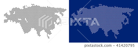 Dotted Eurasia Map 41420795