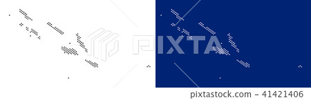 Dotted Solomon Islands Map Dotted Solomon Islands Map 41421406