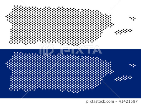 Dot Puerto Rico Map 41421587