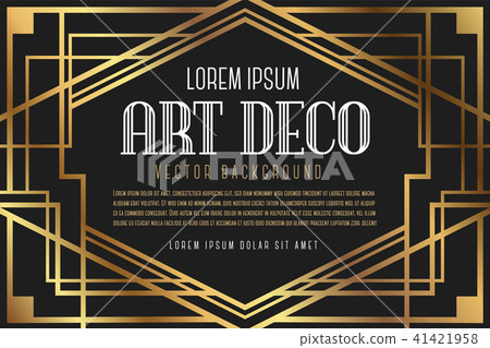 Luxury Vintage Artdeco Frame Design 41421958