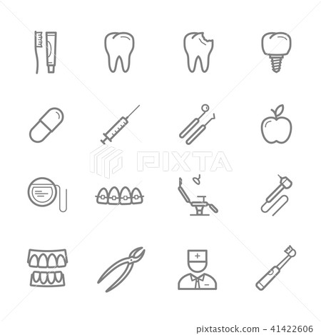 Dentistry and dental medicine thin line icon - Stock Illustration ...