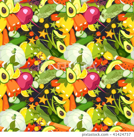 Vegetables seamless pattern Vegetables seamless pattern 41424737