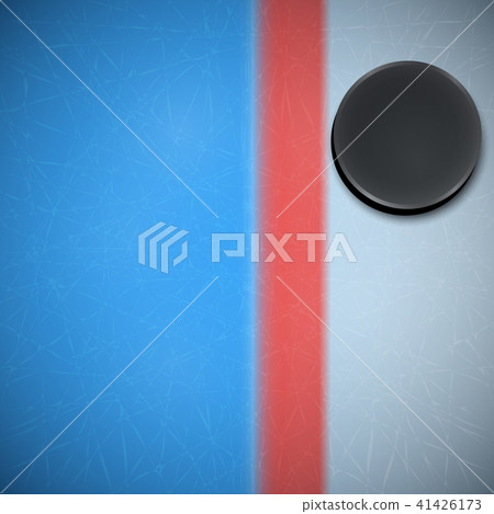 Hockey template. Ice Hockey Puck. 41426173