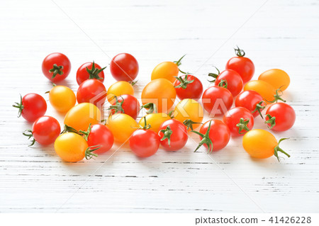 Colorful mini tomatoes, petit tomatoes (red and yellow). Vegetables. Colorful mini tomatoes, petit tomatoes (red and yellow). Vegetables. 41426228