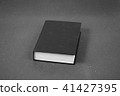 Black and white image of black hardcover book 41427395