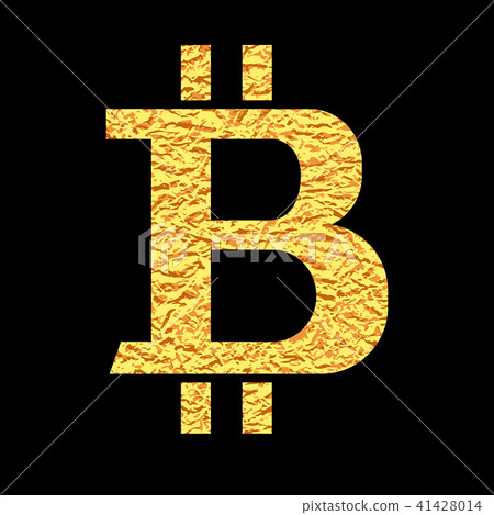 Gold Bitcoin. Money symbol. Vector graphic design. Gold Bitcoin. Money symbol. Vector graphic design. 41428014
