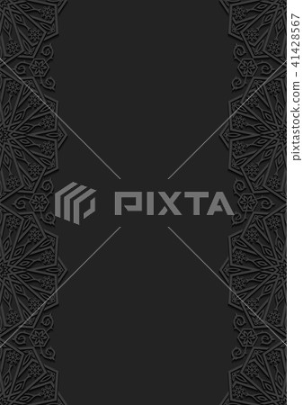 Floral background with traditional ornament 41428567