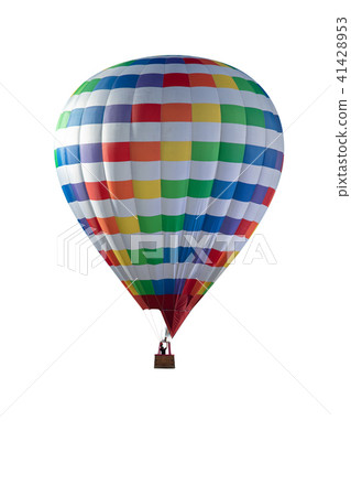 Hot air balloon in blue sky 41428953
