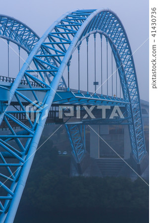 Morning morning at Shin-Saikai Bridge dawn [Nishi-shi prefecture Saikai-shi] 41430736