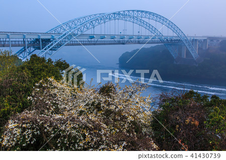Morning morning at Shin-Saikai Bridge dawn [Nishi-shi prefecture Saikai-shi] 41430739