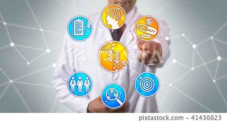 Physician Utilizing AI And Genome Sequencing Physician Utilizing AI And Genome Sequencing 41430823