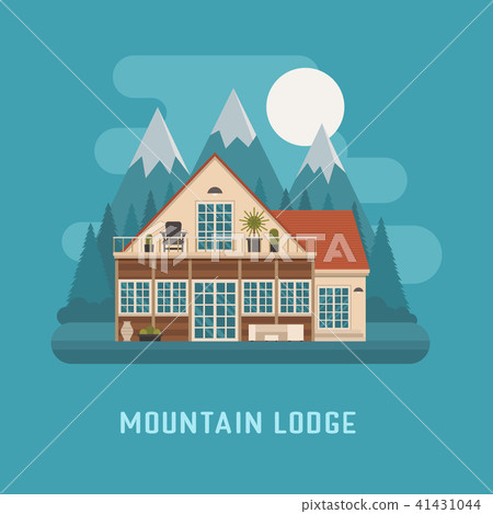 Mountain Lodge House Landscape 41431044