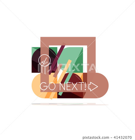 Minimal flat clean abstract option step infographic design element, geometric shapes - round squares Minimal flat clean abstract option step infographic design element, geometric shapes - round squares 41432070
