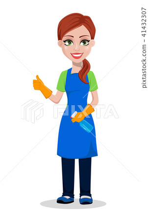 Cleaning company staff in uniform Cleaning company staff in uniform 41432307
