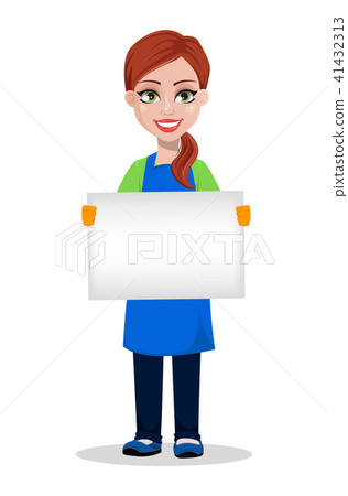 Cleaning company staff in uniform Cleaning company staff in uniform 41432313