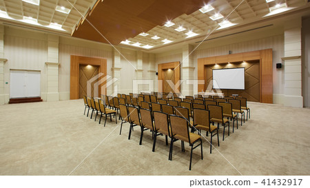 Empty interior of conference hall. Empty interior of conference hall. 41432917