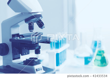 science lab microscope with space for background science lab microscope with space for background 41433534