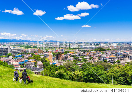 藍天蔓延的住宅區 藍天蔓延的住宅區 41434934