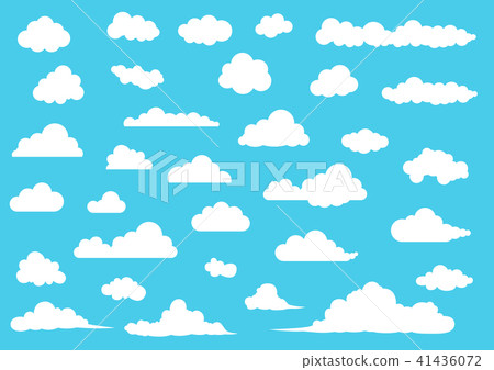 雲材料矢量包 插圖素材 圖庫