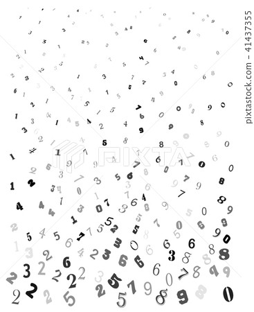 falling numbers, digits beautiful background  41437355