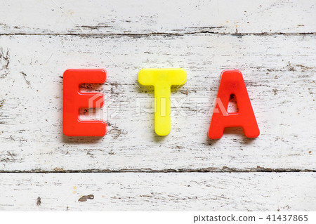 Color alphabet in word ETA Color alphabet in word ETA 41437865