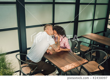 Beautiful young loving couple. Man and woman in love. Girl and boyfriend together. 41438097