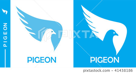 pigeon, dove, simple flat negative space of pigeon pigeon, dove, simple flat negative space of pigeon 41438186