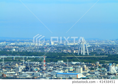 View from Gifu City Tower 43 Aichi prefecture Ichinomiya direction View from Gifu City Tower 43 Aichi prefecture Ichinomiya direction 41438451