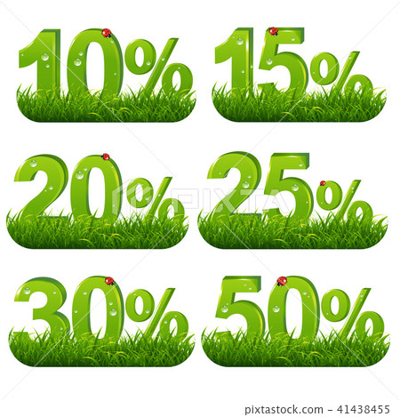 Green Percents Collection With Grass Green Percents Collection With Grass 41438455