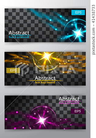 Bright lines abstract minimalistic web header swoosh waves. Vector illustration 41438733