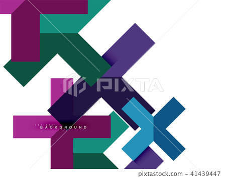 Multicolored abstract geometric shapes, geometry background for web banner Multicolored abstract geometric shapes, geometry background for web banner 41439447