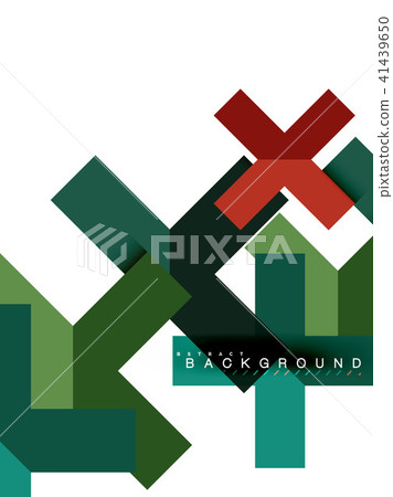 Multicolored abstract geometric shapes, geometry background for web banner 41439650