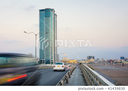 Ras Al Khaimah city scene with tower view 41439830