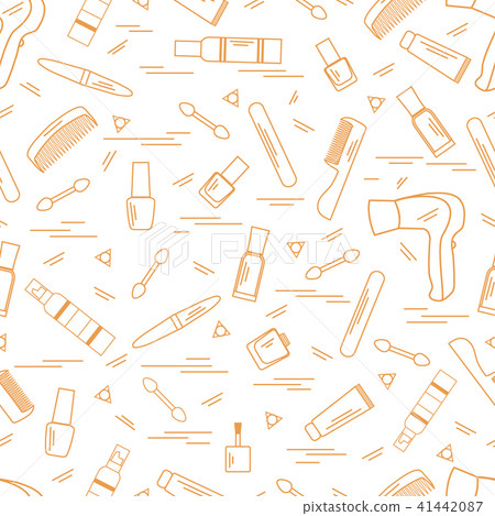 Cute pattern of various accessories of decorative 41442087