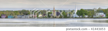 Panorama three churches of Mahone Bay, Nova Scotia 41443853