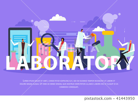 Science Lab Background - Stock Illustration [41443950] - PIXTA