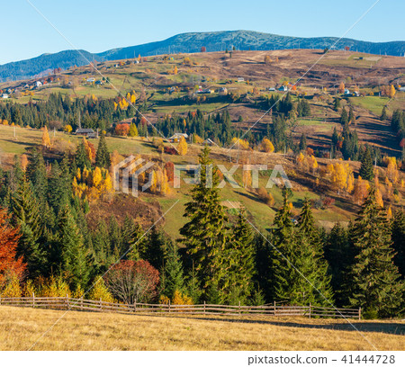 Autumn Carpathian village, Ukraine. 41444728