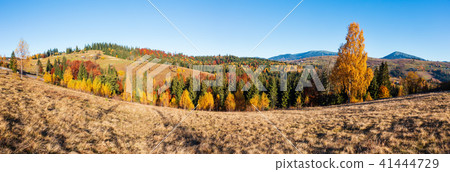 Autumn Carpathian village, Ukraine. 41444729