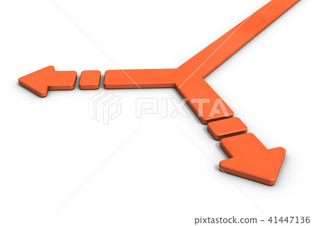 Abstract 3DCG illustration showing branch points 41447136