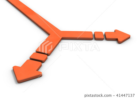 Abstract 3DCG illustration showing branch points 41447137