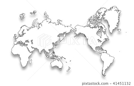 3D, global, world map 41451132