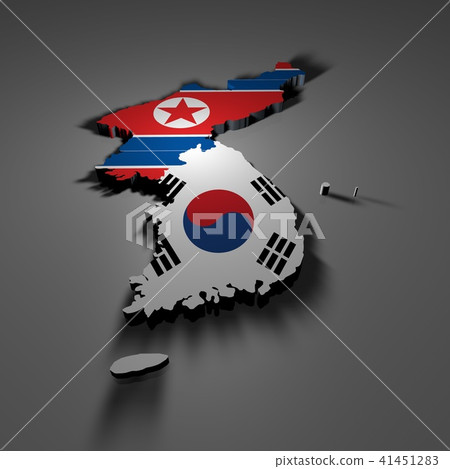 3D, Map, Korea, North 3D, Map, Korea, North 41451283