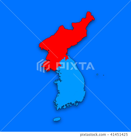 3D,地圖,韓國,北方 3D,地圖,韓國,北方 41451425